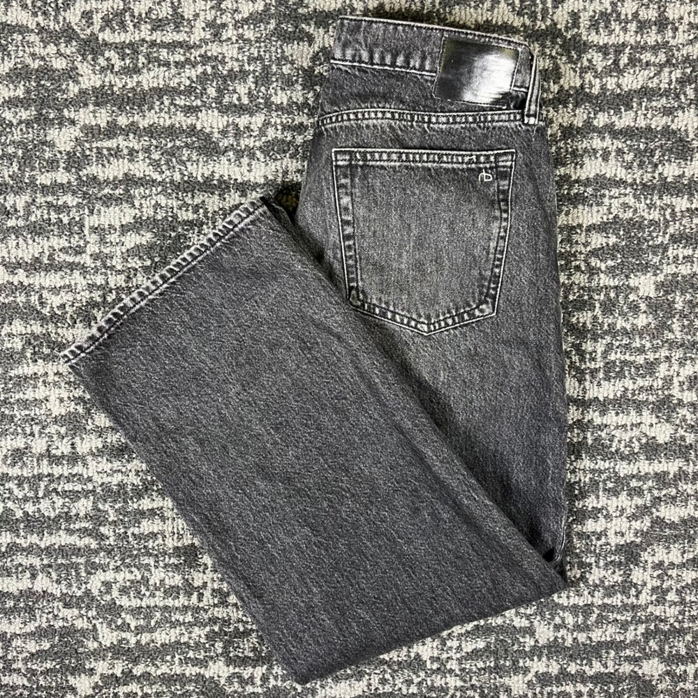 Rag & Bone Jeans Womens 28 Charcoal Gray Relaxed Straight Low Rise RJ4025F1RCH